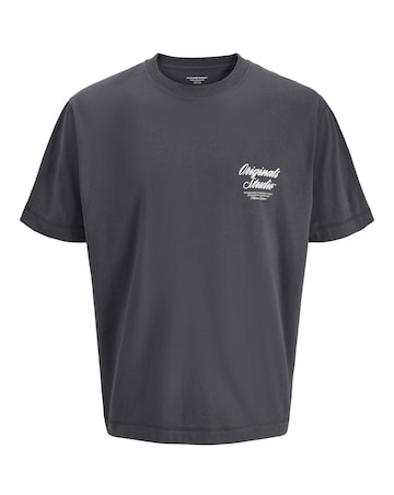 Jack & Jones Norrebro Back Graphic T-Shirt - Grey