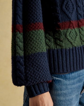 Joules Rafferty Cable Knit Cardigan