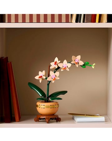 LEGO Botanicals Mini Orchid Plant Gift, Home Decor Building Kit for Adults 10343