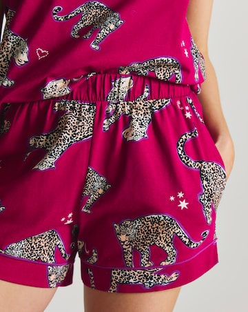 Pretty Secrets Cotton Cami Pyjama Short Set Animal Print