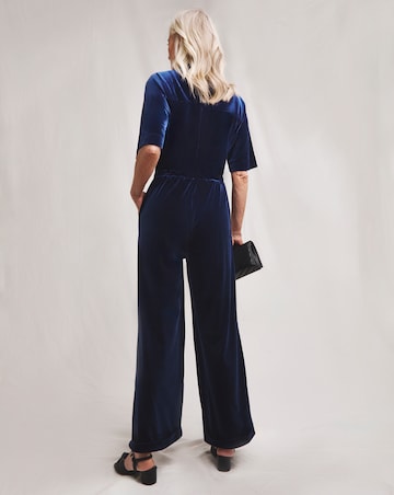 Julipa Velour Wide Leg Jumpsuit