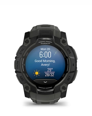Garmin Instinct 3 50mm Smart Watch - Black/Charcoal