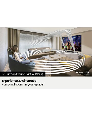 Samsung UE70DU7100KXXU 70in 4K HDR LED Smart TV & HW-C400 40W Soundbar Bundle