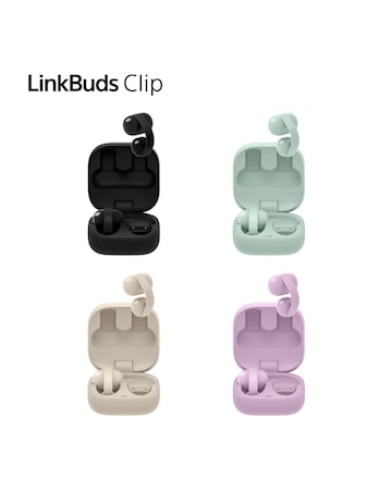 Sony LinkBuds Clip Open-Ear True Wireless Earbuds - Greige
