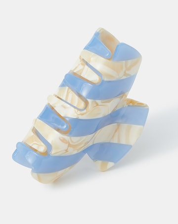 Accessorize Stripe Marble Claw Clip