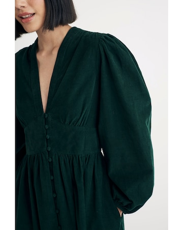 Nobody's Child Green Starlight Cord Midaxi Dress