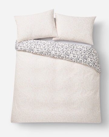 Roar Leopard Cotton Blend Reversible Duvet Cover Set