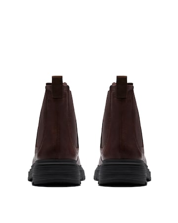 Clarks Badbury Easy Boots - Dark Brown Leather