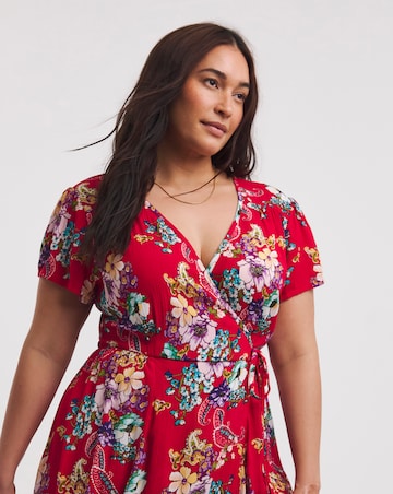 Joe Browns Joyful Floral Wrap Maxi Dress