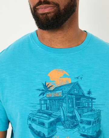 FatFace Volkswagen Graphic Short Sleeve T-Shirt - Blue