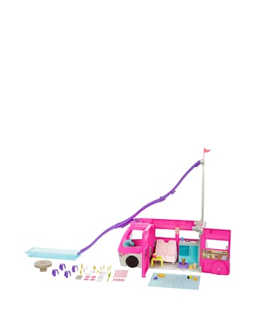 Barbie Dream Camper Vehicle Playset with 60 Accessories