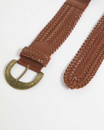 Dark Tan Woven Belt
