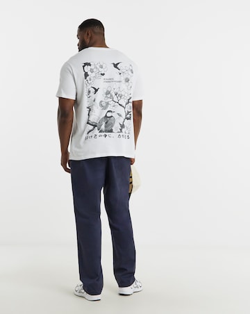 Jack & Jones Osaka Back Graphic T-Shirt - White