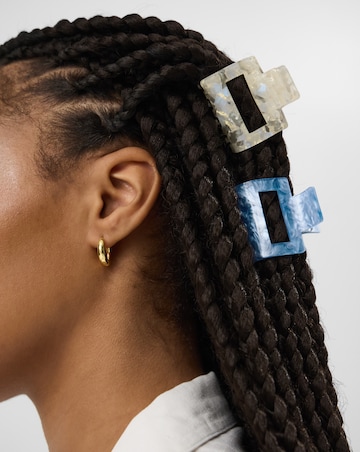 Accessorize 4-Pack Resin Square Claw Clips