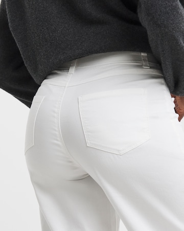 White Wide Leg Jeggings