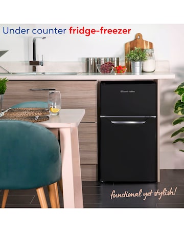 Russell Hobbs RH85UCFF482E1B Under Counter Fridge Freezer - Black