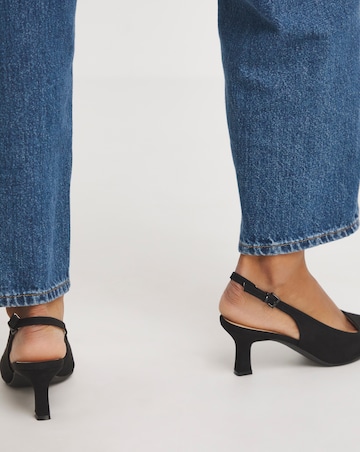 Marina Flexi Sole Kitten Heel Slingback - Extra Wide Fit (EEE)