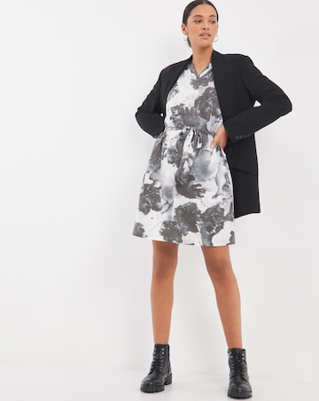 Religion Lapis Jersey Tie Waist Dress