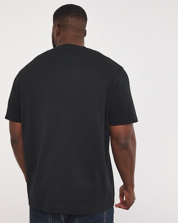 Relaxed Fit Interlock T-Shirt- Black