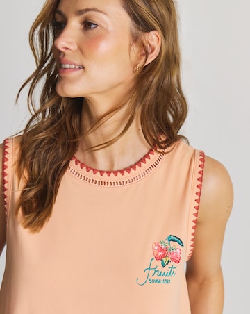 Figleaves Culotte Pyjama Set Fruit Print