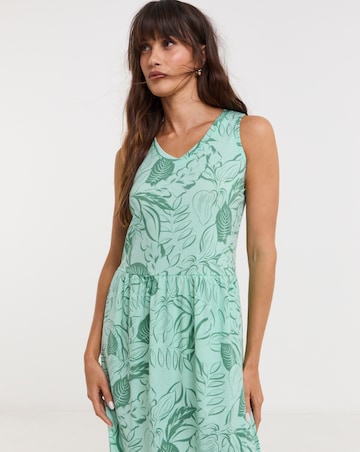 Leaf Print Value Midi Nightie