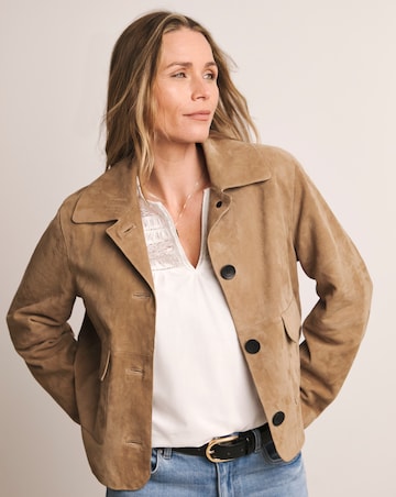 Anthology Suede Trucker Jacket