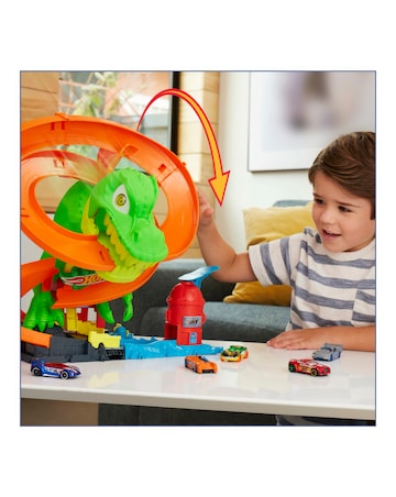 Hot Wheels City T-Rex Blaze Battle Playset