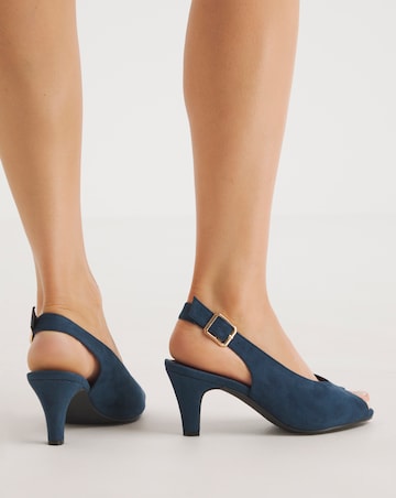 Scarlett Peep Toe Shoe Wide E Fit