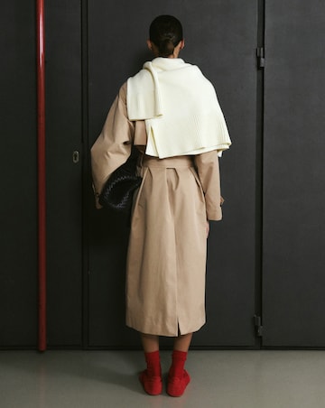 Mango Long Double Breasted Trench Coat