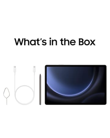 Samsung Galaxy Tab S9 FE+ 12.4in 128GB WiFi Tablet - Grey