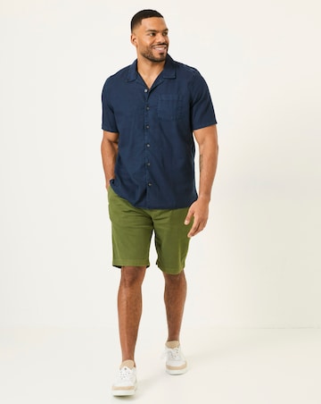 Fatface Stow Garment Dyed Shorts - Green