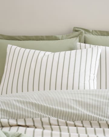 Bianca Hampton Stripe 100% Cotton Duvet Cover Set