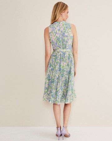 Phase Eight Simone Pleat Daisy Print Dress