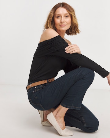 Joe Browns Black Bardot Jersey Top