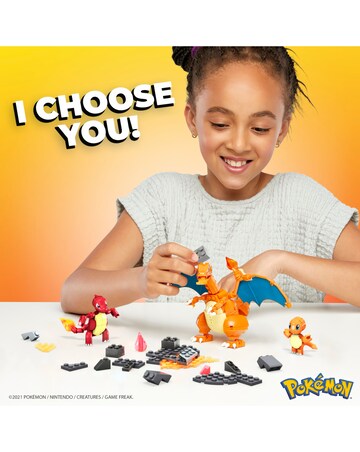 Mega Construx Pokemon Charmander Evolution Set