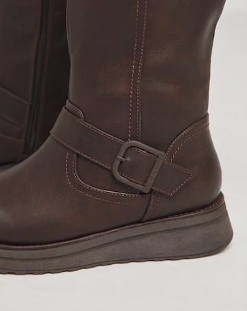 Heavenly Feet Rubymae Knee High Boots Curvy Calf Extra Wide EEE Fit