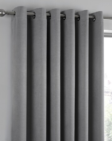 Fusion Strata Light Filtering Eyelet Curtains