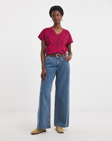 2 Pack V Neck Short Sleeve