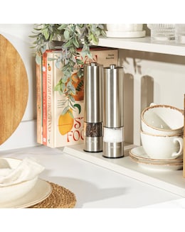 Salter Stainless Steel Electric Mill Set