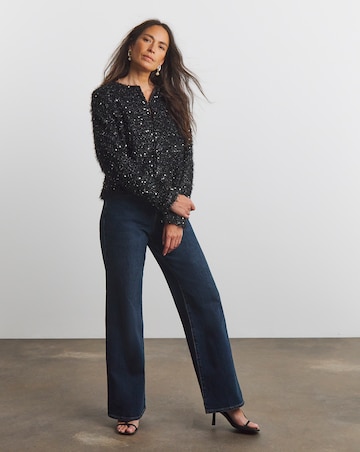 Joanna Hope Sequin Jacket