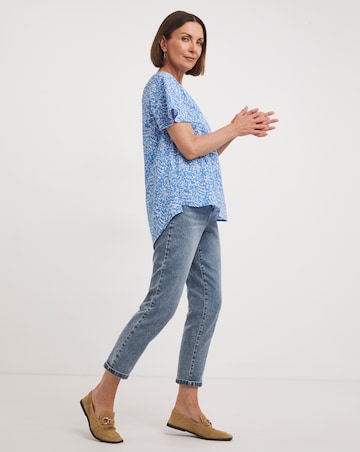 Short Sleeve Woven Top