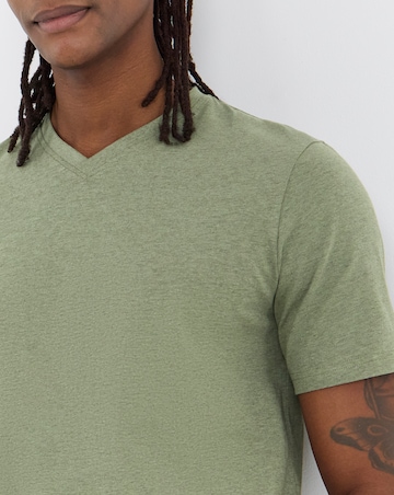 5 Pack V Neck T-Shirts Long - Marl