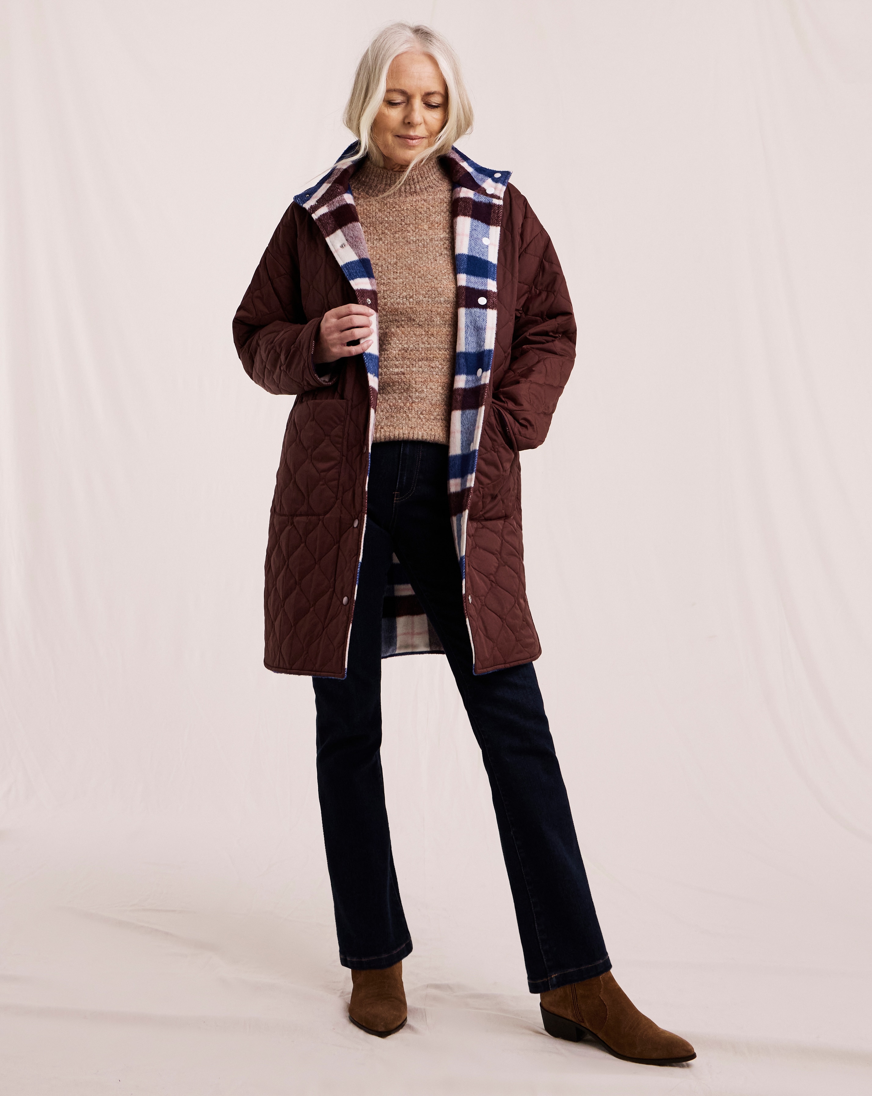 Julipa Reversible Check Coat | JD Williams
