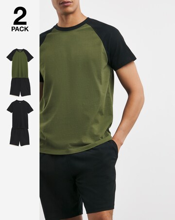 2 Pack Raglan Pyjama Pack