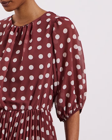 Joanna Hope Printed Maxi Dress With Pleated Panel