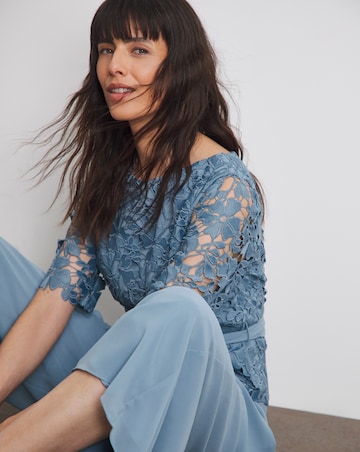 Joanna Hope Lace Jumpsuit