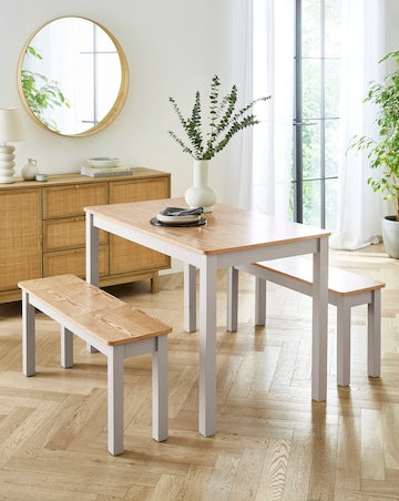 Delilah Compact Dining bench Set