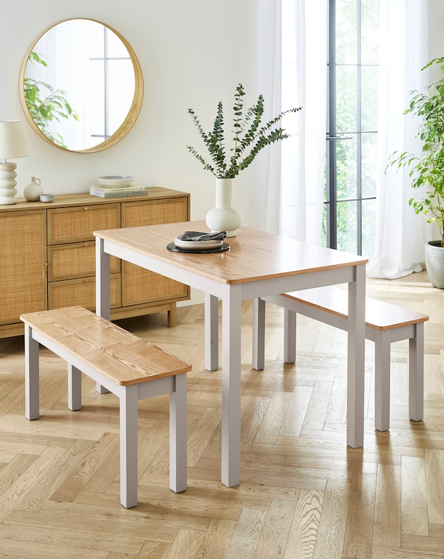 Delilah Compact Dining bench Set