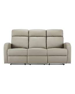 Ramsey Faux Leather Recliner 3 Seater Sofa