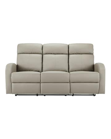 Ramsey Faux Leather Recliner 3 Seater Sofa